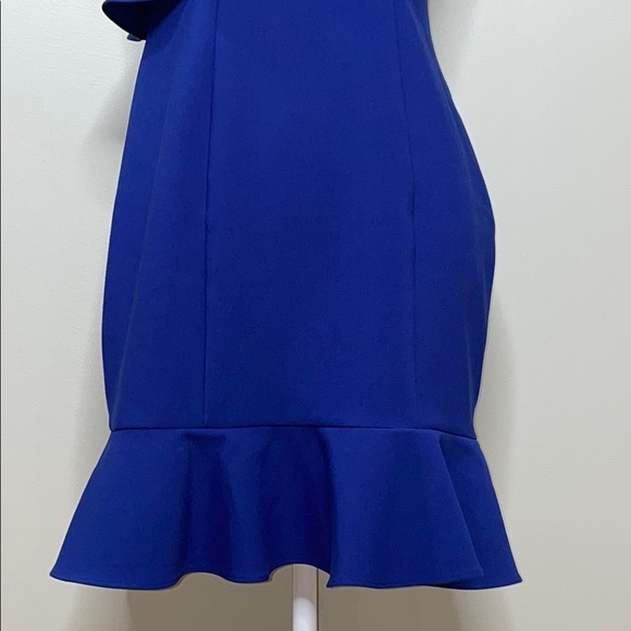 Likely Elegant Blue Off-Shoulder Dress Size 8 - Picture 4 of 10